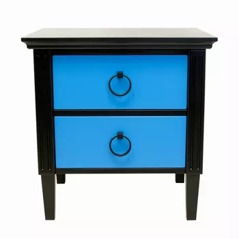 Тумба с двумя ящиками цвет голубой American style