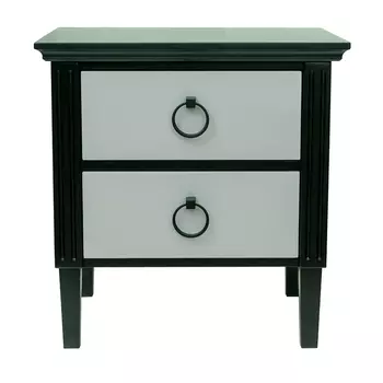Тумба с двумя ящиками цвет серый American style