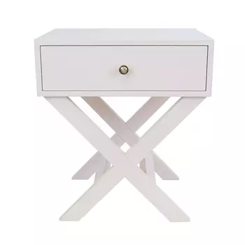 Тумба с одним ящиком цвет белый Gloria