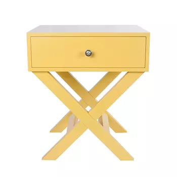 Тумба с одним ящиком цвет желтый Gloria