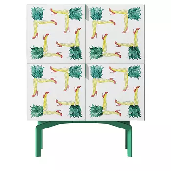 Тумба с рисунком ShortT Pina Colada Green