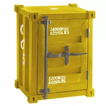 Тумбочка морской контейнер CARLINGUE Sea Container yellow