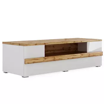 ТВ-тумба с белым глянцевым фасадом Grace of Furniture