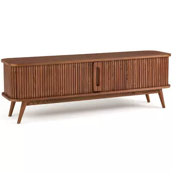 ТВ-тумба с двумя раздвижными дверцами Toinette Brown TV Stand