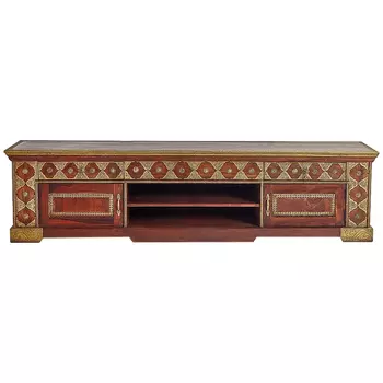ТВ-тумба с латунной чеканкой Tejas Indian Inlaid TV Stand