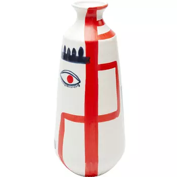 Ваза Abstract Face Red