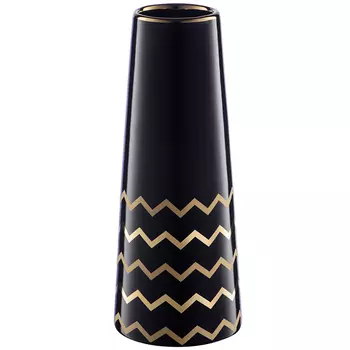 Ваза Black Chevron Gold Vase