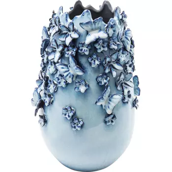Ваза Blue & white Butterflies vase