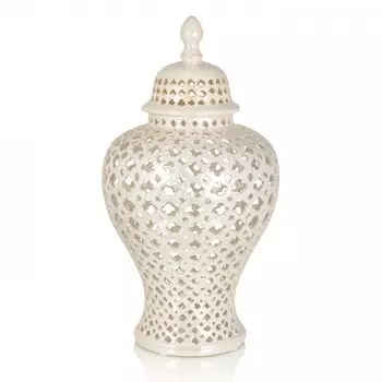 Ваза c крышкой Pearl Weave