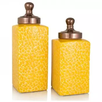 Ваза c крышкой Yellow Giraffe