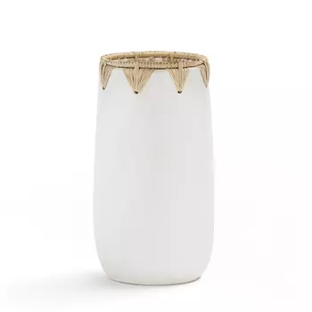 Ваза Ceramic Vase white D13