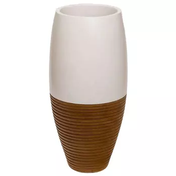 Ваза деревянная белая Vase of Thailand