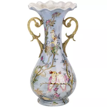 Ваза фарфоровая с попугаями Gaya