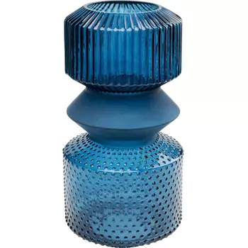 Ваза Geometric Blue Glass Vase 36