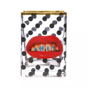 Ваза Glass Vase Shit Pois