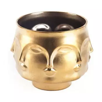 Ваза JONATHAN ADLER DORA MAAR BOWL GOLD