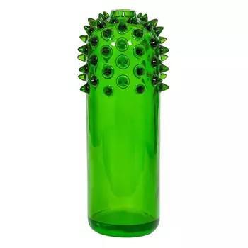 Ваза кактус зеленый стекло Adrian