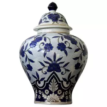 Ваза Китайский синий орнамент