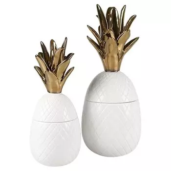 Ваза настольная Pineapple White