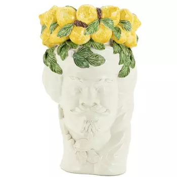 Ваза No Face Head Vase Man Lemon