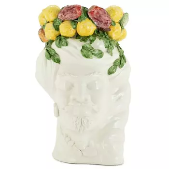 Ваза No Face Head Vase Man Mix Natural Big