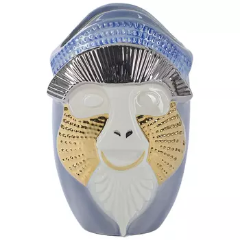 Ваза Primates Kandti Decoration blue