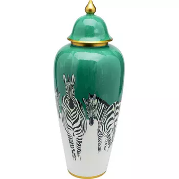 Ваза с крышкой Green Zebra