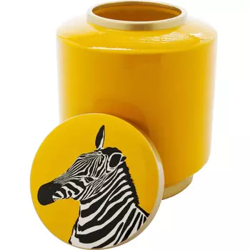 Ваза с крышкой Yellow Zebra