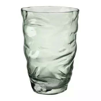 Ваза стеклянная фактурная Crumpled Vase 20 см