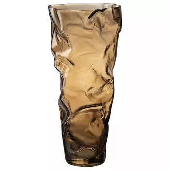 Ваза стеклянная фактурная Crumpled Vase 32 см