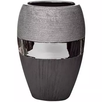 Ваза Trio черно-серебристая