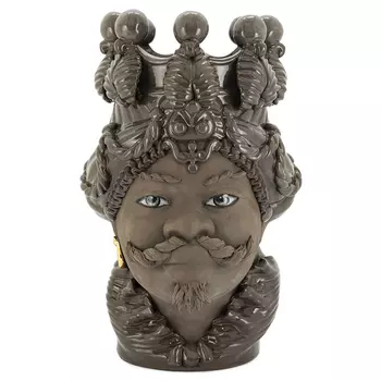 Ваза VASE MORO BIG MAN BLACK MUD