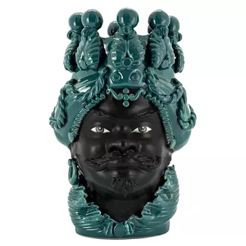 Ваза VASE MORO BIG MAN SIMPLY MAT dark turquoise