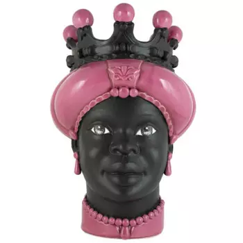 Ваза VASE MORO LADY CROWN DARK pink