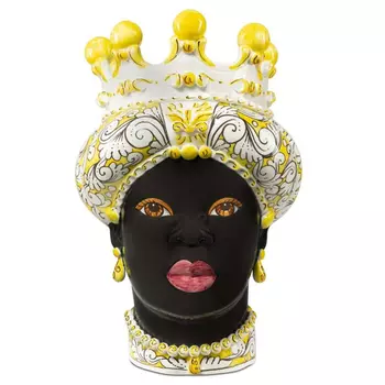 Ваза Vase Moro Lady Ornate Yellow