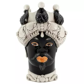 Ваза Vase Moro Man Baroque Black