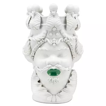 Ваза Vase Moro Man Big Lipstick Malachite
