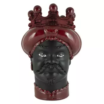 Ваза Vase Moro Man Crown Dark Burgundy