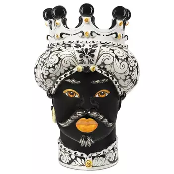 Ваза Vase Moro Man Ornate Black