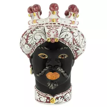 Ваза Vase Moro Man Ornate Bordeaux