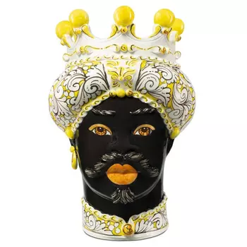 Ваза Vase Moro Man Ornate Yellow