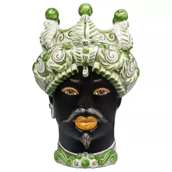 Ваза Ваза Vase Moro Man Medium Leaves Dark Green