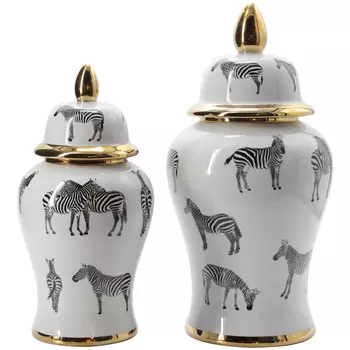 Ваза White Vase Zebra