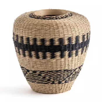 Ваза Wicker Vase with Bamboo and Herbarium
