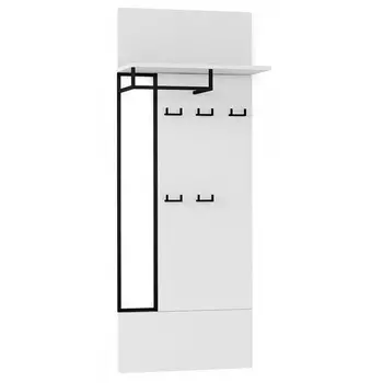 Вешалка настенная белая Strict Lines