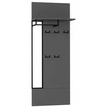 Вешалка настенная цвета графит Strict Lines