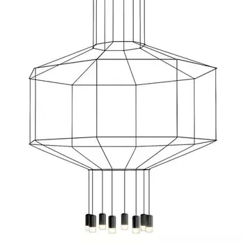 Vibia Wireflow 0299 Octagonal Square Pendan Light