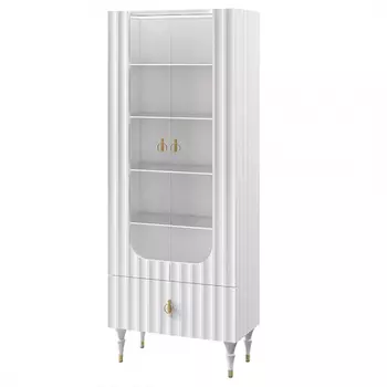 Витрина белая двухдверная с ящиком Expanses of Beauty