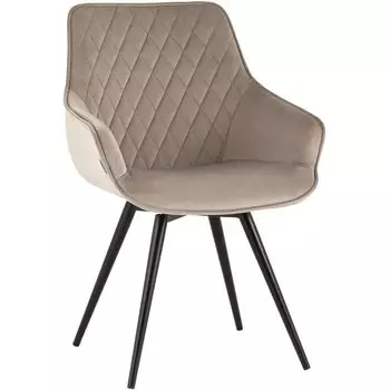 Вращающийся Стул Seoul Chair Бежевый Велюр