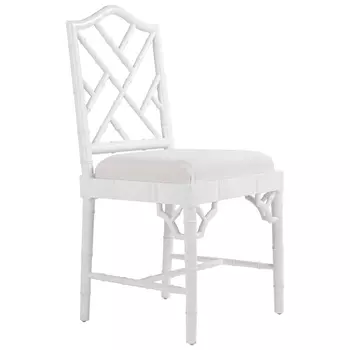 White Chippendale Chair